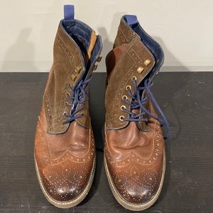 Rustic Asphalt leather boots - men’s size 44m